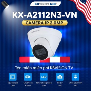 Camera ip dome hồng ngoại 2.0 megapixel kbvision kx-a2112n3