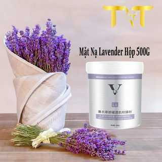 Mặt nạ lavender hộp 500gram || Mặt nạ collagen cho da mụn và dầu