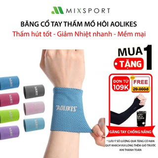 Băng Đeo Cổ Tay Thấm Mồ Hôi AOLIKES Nhanh Khô, Thoáng Khí Chơi Thể Thao