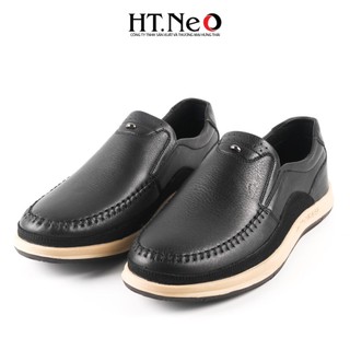 Giày mọi nam da bò - giày da  HT.NEO 100% da bò mềm mại thấm hút  mồ hôi, hiết kế sang trọng đày nam tính GM172