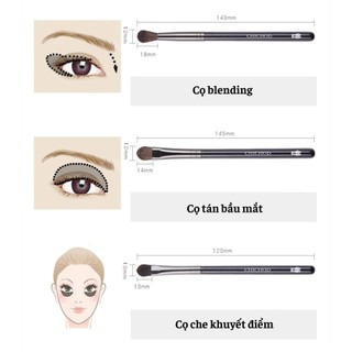 Bộ Cọ Tán Phấn Mắt 9 Cây CHICHODO