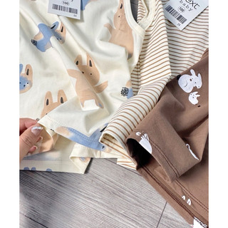 SET 3 BỘ BA LỖ THỎ NÂU BE 🐰🐰