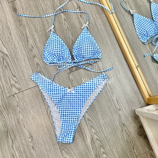 Bikini 2 mảnh tam giác gingham