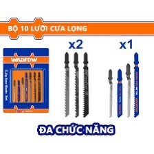 Bộ lưỡi cưa lọng đa năng 10 chi tiết wadfow wjb3k11