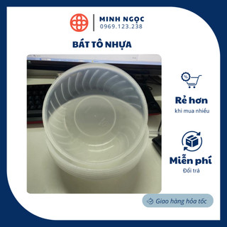 Bát tô nhựa đựng cơm,canh đường kính 18,5cm -Âu đựng cơm,canh nhựa nguyên sinh