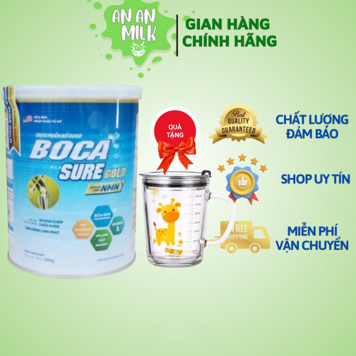 Bocasure gold 650G - Bổ Sung Nguồn Dinh Dưỡng Từ Sữa Non Colostrum Cùng NMN Hỗ Trợ Tăng Sức Dẻo Dai Xương Khớp