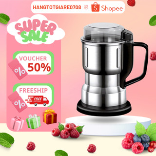 Máy xay hạt khô koen tiêu chuẩn châu âu máy xay ngũ cốc mini công suất 300w lưỡi dao 6 cánh thân máy bằng thép không gỉ