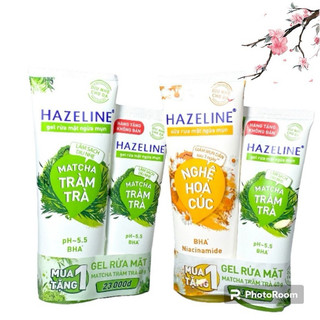 [ Mua 1 tặng 1] Sữa rửa mặt Hazeline sáng da ngừa mụn tuýp 100g