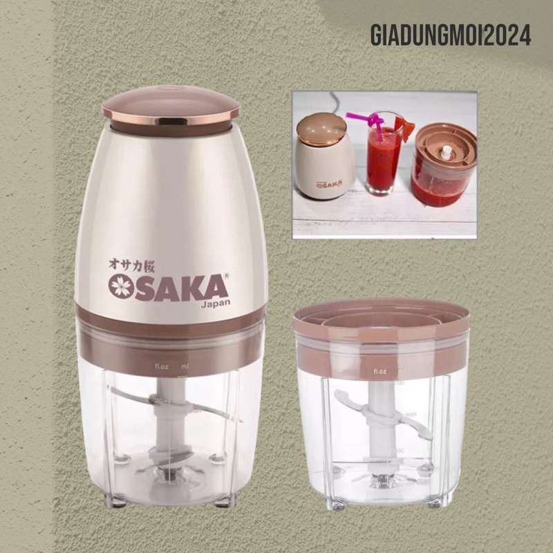 Máy Xay Đa Năng Osaka Nhật Bản - Máy Xay Sinh Tố,Thịt Cao Cấp-Lưỡi Dao Lớn Không Gỉ - Bảo hành 1 năm - Giadungmoi98