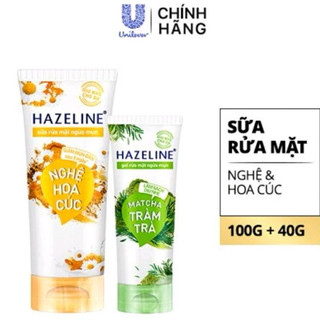 [ Mua 1 tặng 1] Sữa rửa mặt ngừa mụn sáng da Hazeline 100g tặng chai 40g