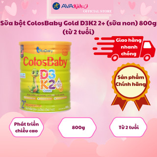 Sữa bột colosbaby gold d3k2 2+ 800g