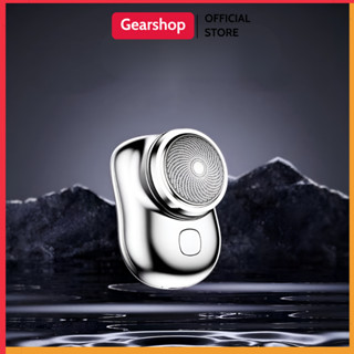 Máy cạo râu mini 6 lưỡi kép tự mài GEARSHOP dao cạo râu điện chống nước IPX7 nhỏ gọn bỏ túi