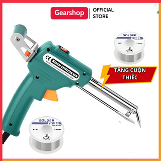 Máy hàn xung kết hợp hàn lẫn chì hàn- mỏ hàn thiếc dạng súng tự đẩy - tặng thêm 1 cuộn thiếc
