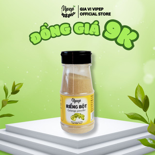 Riềng Bột Tự Nhiên Vipep Hũ Nhựa 40g - Gia vị Vipep