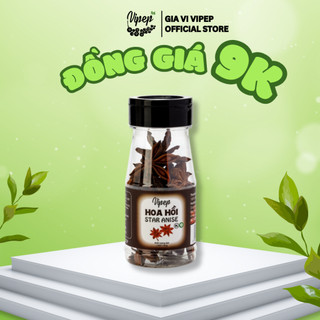 Hoa Hồi Nguyên Cánh Tự Nhiên Vipep Hũ Nhựa 15g - Gia vị Vipep