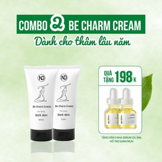COMBO 2 TUÝP KEM GIẢM THÂM BE CHARM & 2 SERUM GIẢM MỤN BHA 5ML BY ND TIẾT KIỆM 100k