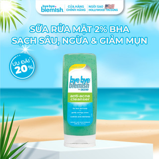 Sữa Rửa Mặt BHA  2% Sạch Sâu Và Ngăn Ngừa, Giảm Mụn Cho Da Dầu Bye Bye Blemish Anti-Acne Cleanser 236ml