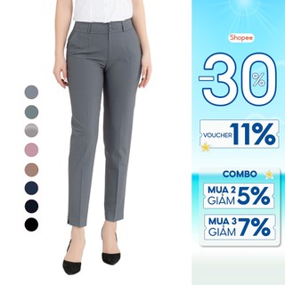 Quần tây nữ công sở Thái Hòa 2 khuy QAW2016-R04