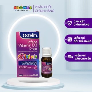 Vitamin D3 ostelin giọt 2.4ml cho bé từ 0-12 tuổi