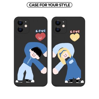 Ốp Lưng OPPO Cho A57/A18/A58/A55/A54/A74/A5S/A3S TPU Cạnh Vuông Cặp Love