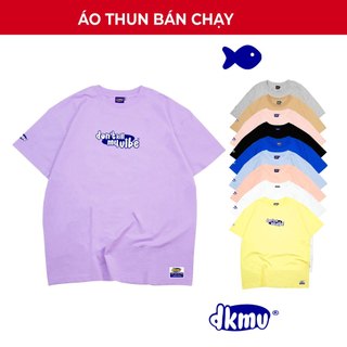 Áo thun unisex form rộng in chữ nhiều màu DKMV - Basic Tee | K01-T6
