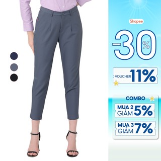 Quần tây baggy công sở nữ Thái Hòa quần lửng các màu QAW1920-R03