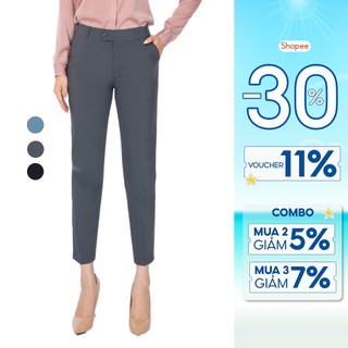 Quần tây dáng dài ống đứng nữ các màu Thái Hòa QAW1816-R11
