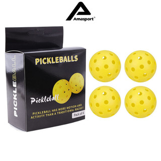 Bóng pickleball - Bóng AMASPORT 40 lỗ 26g tiêu chuẩn USA chất liệu PE độ đàn hồi cao