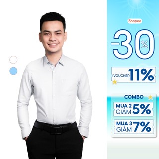 Áo sơ mi nam thiết kế dài tay công sở vải sợi tre nhiều màu Thái Hoà ASM0101-R10