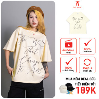 LOCAL BRAND Áo thun The Weird Phong Cách Unisex Form Rộng ATK1002