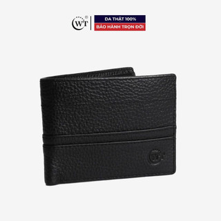Ví Nam WT Leather Triple Da Bò Thật Mềm Mại