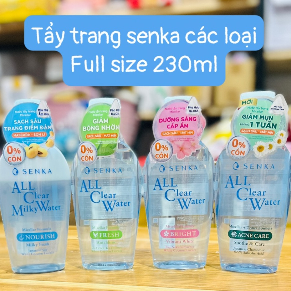 TẨY TRANG #SENKA các loại 230ml