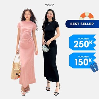 Chân váy thun MIEU form suông midi dài tôn dáng lẻ set - LJ08