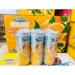 Thùng 24 Lon Nước Cam Ép Twister 320ml ( Vỏ thùng theo từng đợt )