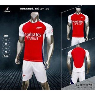Bộ Quần Áo Đá Banh Clb Arsenal 2024 - 2025 Đủ Mẫu Logo Thêu  - Thun Lạnh Cao Cấp, Không Nhăn, Không Xù Lông A5