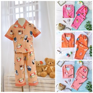 Lẻ size 16kg-20kg sale pijama, đồ ngủ lụa mềm mịn mát, không nhăn tiệm nhà bé - tnqd nd-06, nd-07, nd-21, nd-24