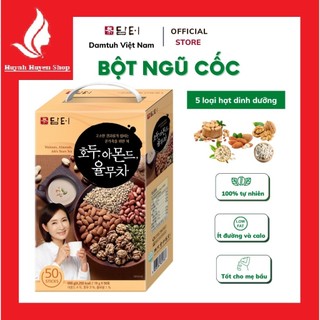 [chính hãng] Bột ngũ cốc óc chó hạnh nhân hàn quốc hộp 50 gói *18g