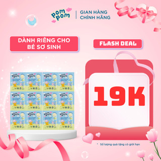  Nước Giặt Xả Cho Bé Sơ Sinh 0-12 Tháng Pom Pom Newborn Sạch Sâu Nôn Trớ cùng Hương Phấn Rôm Dịu Nhẹ