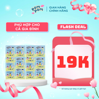  Nước Giặt Xả 2in1 Pom Pom Active Lưu Hương Dịu Nhẹ Tươi Mát, Lành Tính Không Hóa Chất, Dưỡng Ẩm Da Tay