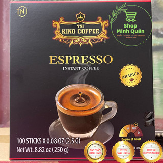 Cà phê hoà tan espresso instant- king coffee hộp 100 gói