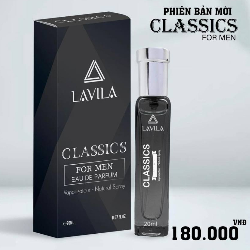 Nước Hoa Nam Lavila 20ml Đủ mùi Giò Black, King, For Boss, Classic, Cool Water