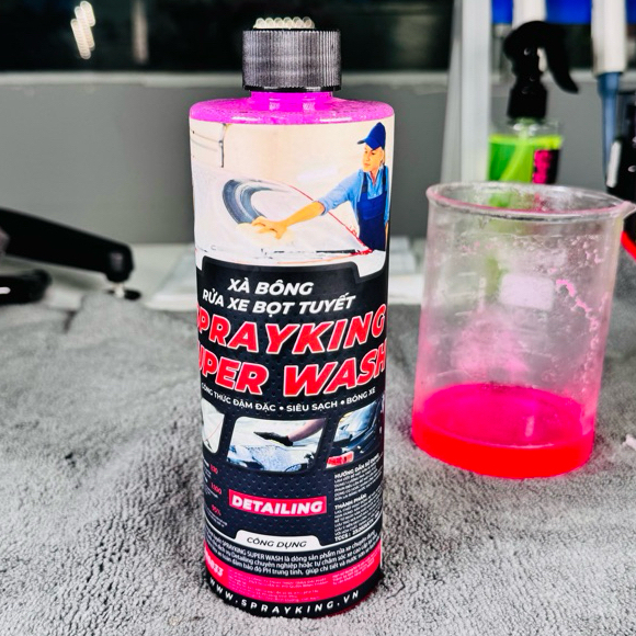 Xà Bông Siêu bọt tuyết 500ml Sprayking-chai cao