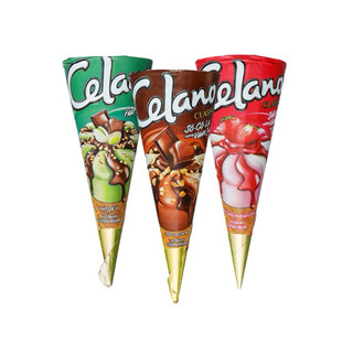 Kem ốc quế celano classic 66g hương vani/ dâu/ socola