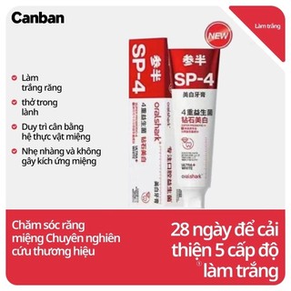 Oralshark kem đánh răng làm trắng răng giúp thơm miệng 120g