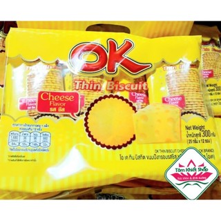 Bánh quy ok thin cracker 300g phô mai.date 3/10/2024