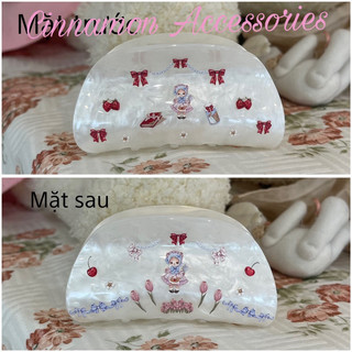 Kẹp tóc xà cừ CUSTOM coquette độc lạ