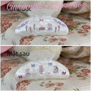 Kẹp tóc xà cừ CUSTOM coquette độc lạ