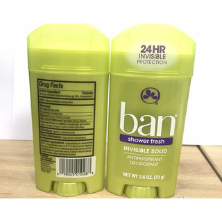 Sáp khử mùi nữ Ban Shower Fresh Invisible Solid 73g