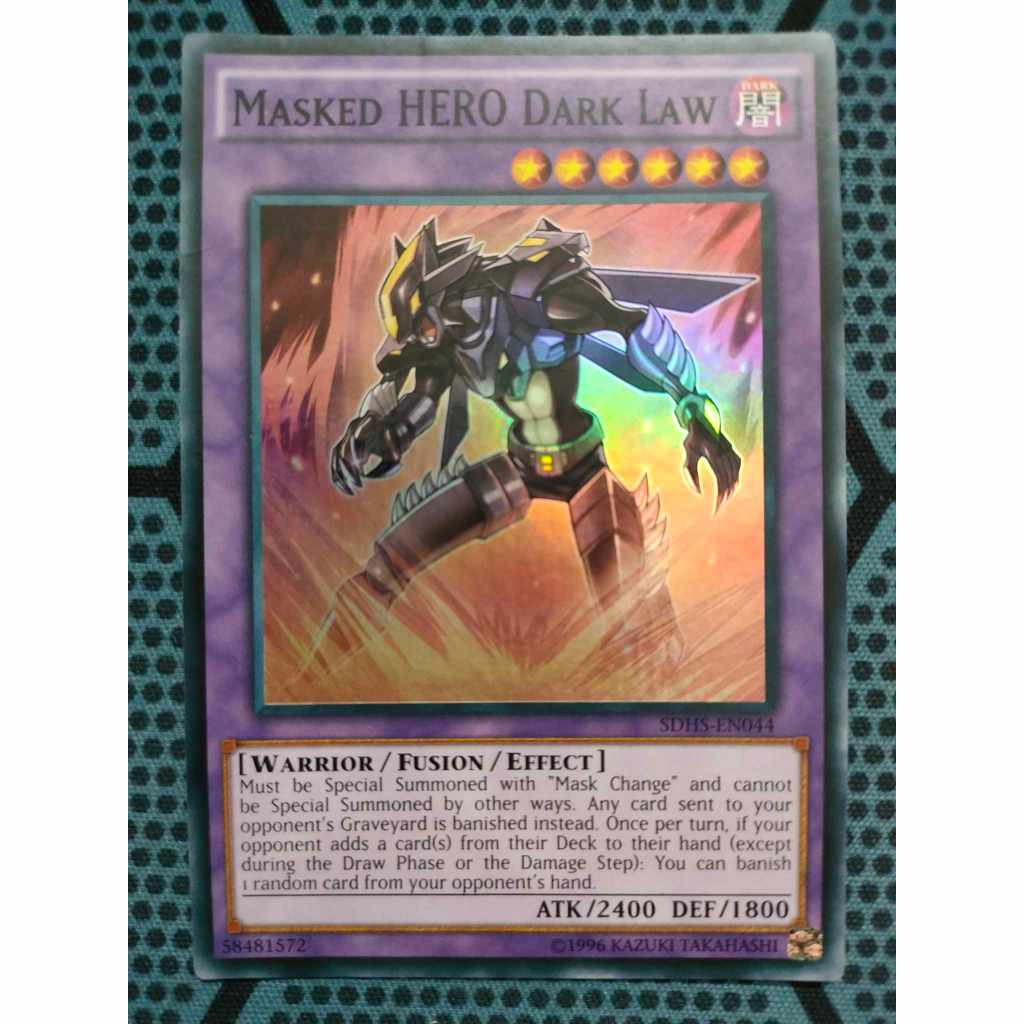 Bài yugioh - Masked Hero Dark Law - SDHS-EN044 - Super Rare Unlimited