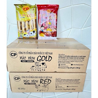 1 thùng xúc xích CP heo, bò(  20 gói =4kg)
